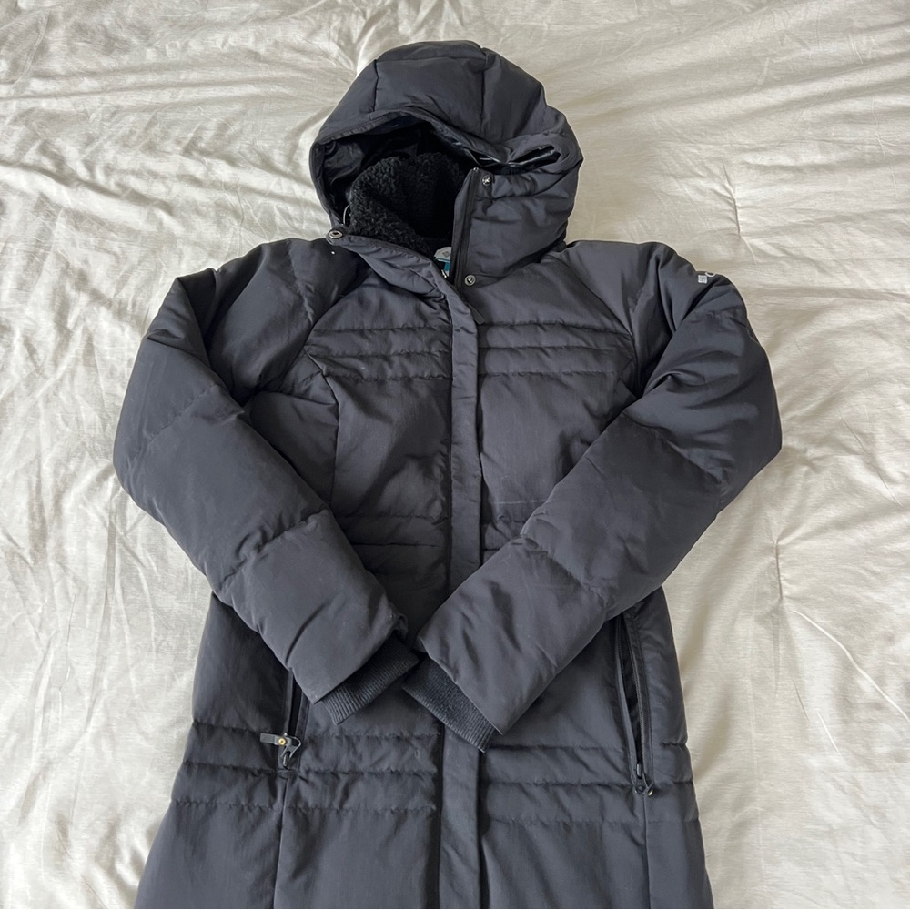 Columbia black long parka